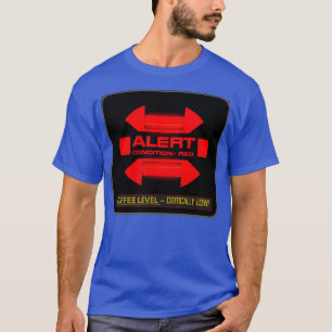 röd varning t shirt