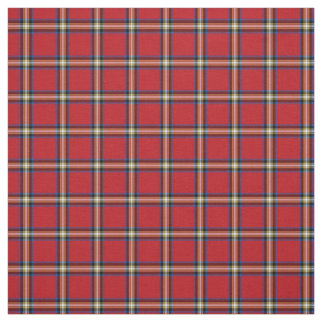 Röd vass, Royal Stewart Tartan Tyg (Provkarta)