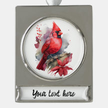 Röd vattenfärgskardinal