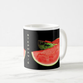 Röd vattenmelon kaffemugg