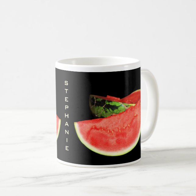 Röd vattenmelon kaffemugg (Framsida höger)
