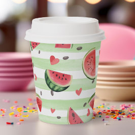 Röd vattenmelon mönster, sommartid party