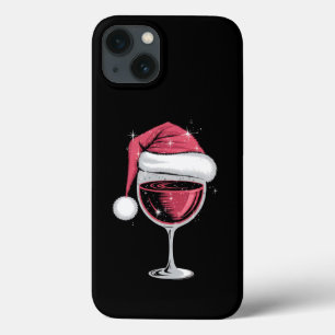 Röd Vin Glas Jul Rolig Jul Xmas
