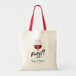 Röd Vin Stil ockupation Firande Tote Bag Tygkasse