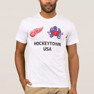 Röd vingarHockeytown t-skjorta Tröja