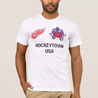 Röd vingarHockeytown t-skjorta Tröja