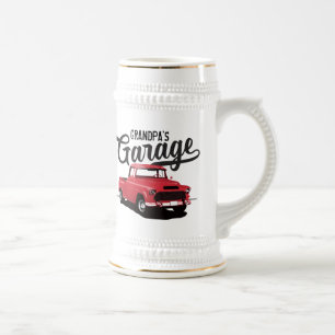 Röd Vintage Lastbilskrukad Ölmugg Sejdel