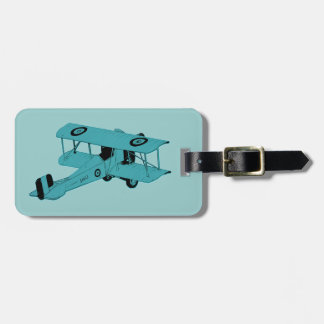 röd vintagebiplane bagagebricka