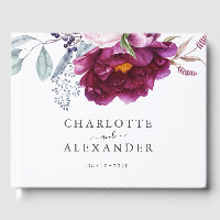 Röd Violett Blommig Botanisk Bröllop