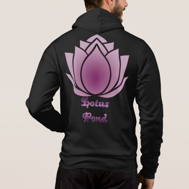 Röd-violett Lotus T Shirt (Baksida)