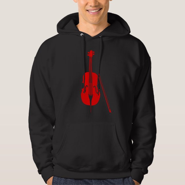 Röd violoncell - sweatshirt (Framsida)