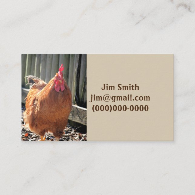 Röd Visitkort (Framsida)