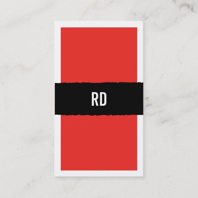 röd visitkort (Baksida)