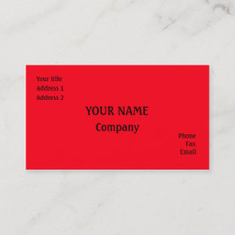 Röd Visitkort