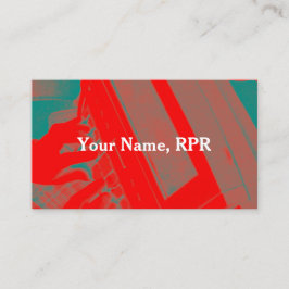 Röd visitkort för reporter för Steno maskindomstol