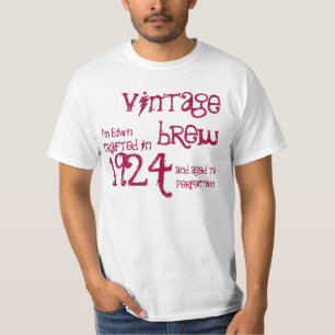 röd vit 1924 för 90:e brygd för tee shirt
