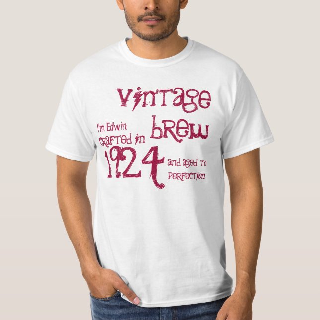 röd vit 1924 för 90:e brygd för tee shirt (Framsida)