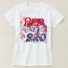Röd Vit & 250 tie dye T Shirt
