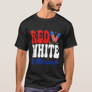 Röd vit, 4:e juli, patriotisk t shirt