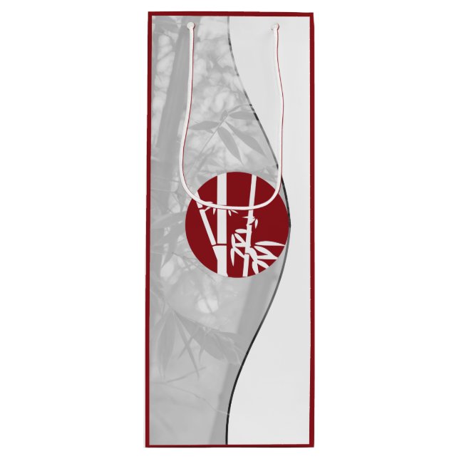 Röd & Vit anpassad bild & anpassad logotyp Vinföre (Framsidan)