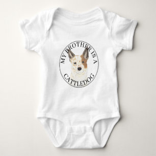 Röd & vit australian cattledog t shirt
