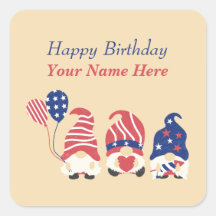 Röd, vit, blå Gnomes