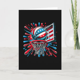 Röd Vit Blå Sketll Färg Splash Usa Flagga Sketll Kort