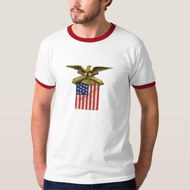 Röd Vit & Blå Tee Shirt (Framsida)