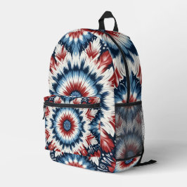Röd, Vit & Blå Tie-dye
