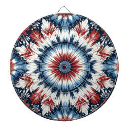 Röd, Vit & Blå Tie-dye Darttavla