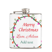 röd vit blommigt vattenfärgsutandning god jul