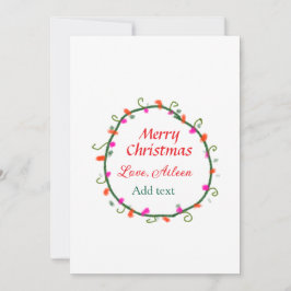 röd vit blommigt vattenfärgsutandning god jul inbjudningar