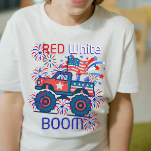 Röd, vit boom 4:e juli 250-årsjubileum t shirt