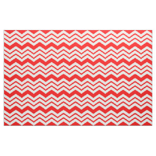 Röd vit Chevron sicksack-mönsterdesign  Tyg