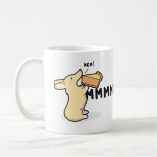 … [Röd/vit] Corgi för paj Mmm, Kaffemugg