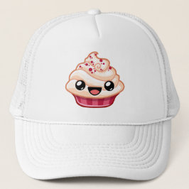 Röd/Vit Cupcake - Glad Hopp Keps