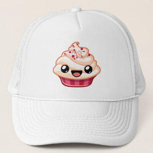 Röd/Vit Cupcake - Glad Hopp Keps