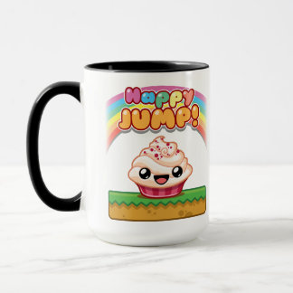 Röd/Vit Cupcake - Glad Hopp Mugg