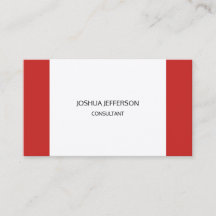 Röd vit design Modern Plain-minimalistisk, två sid