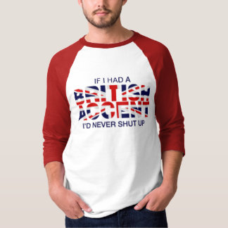 Röd vit för brittisk brytningsleeveraglan t shirt