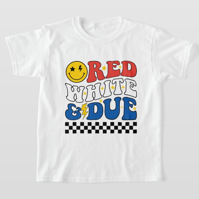 Röd Vit & Förfallen T Shirt (Laydown)