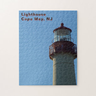 Röd vit fyr, Cape May, NJ Pussel