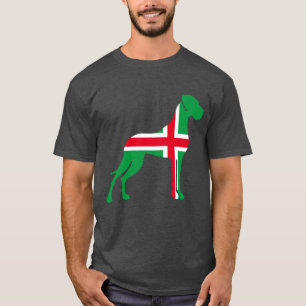 röd vit grön Grand Danois T-Shirt