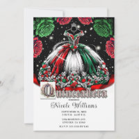Röd Vit Grön Min Quince Anos 15 Quinceañera