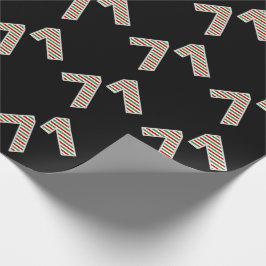 Röd, vit, Grönt "71" 71:a evenemanget på juldagen Presentpapper