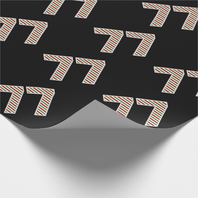 Röd, vit, Grönt 77:e evenemanget på juldagen Presentpapper (Hörn)