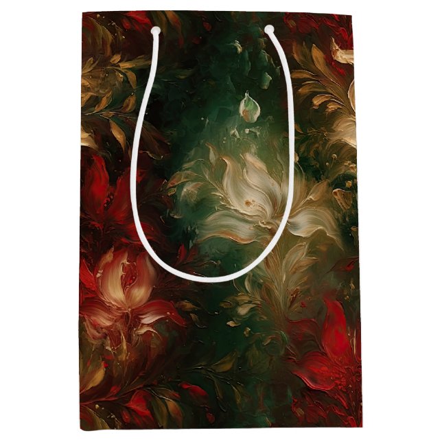 Röd vit Grönt, Blommigt (Framsidan)