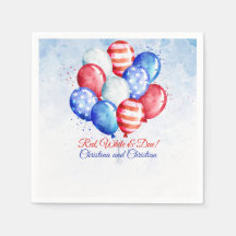 Röd Vit & Kommer Självständighetsdagen Baby Shower