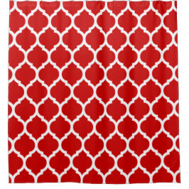 Röd vit marockansk quatrefoil-mönster