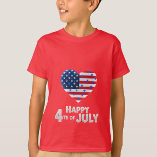Röd, Vit & Modig: Patriotisk Tryckkollektion T Shirt